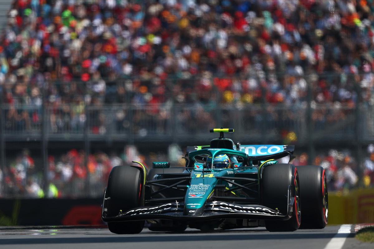 Fernando Alonso, en acción en Montreal
