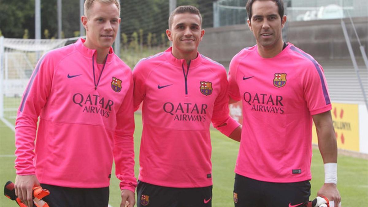 Los tres nuevos porteros del FC Barcelona