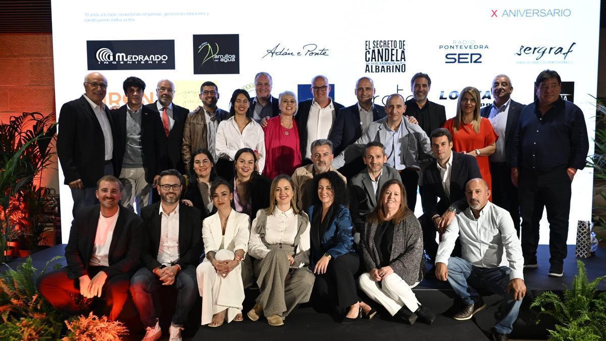 Representantes de las empresas socias del grupo de O Salnés. | Visualgal