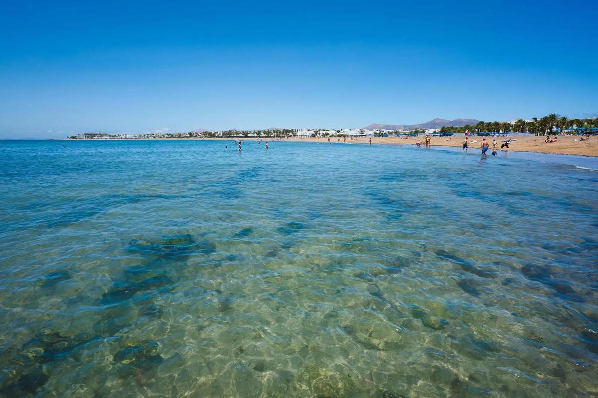 Playa de Los Pocillos en Puerto del Carmen.
