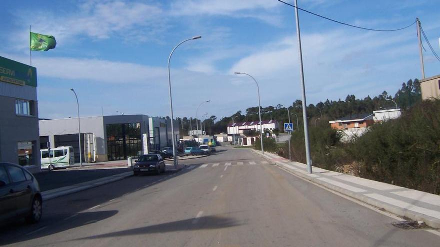 Polígono de Río Pinto, en Coaña, donde fueron arrestados los ladrones.