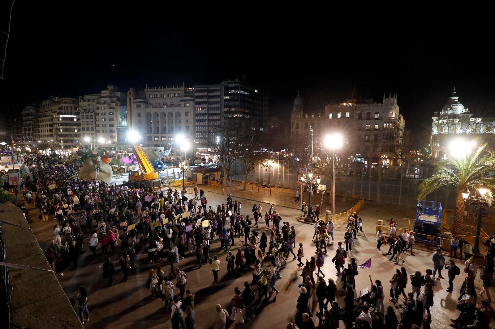 La manifestación de la Coordinadora Feminista de València para celebrar el 8 M