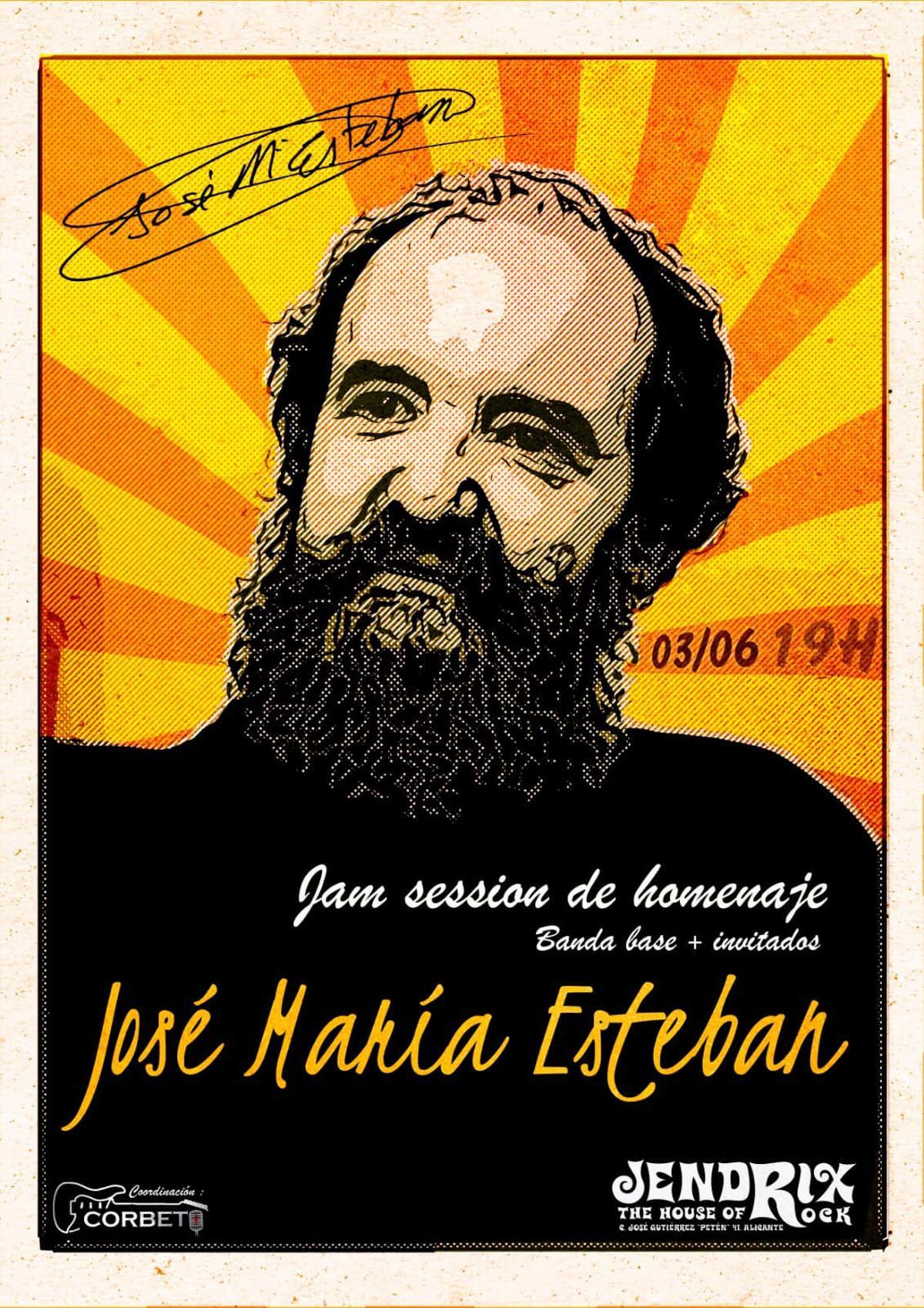 Póster de la jam session por José María Esteban