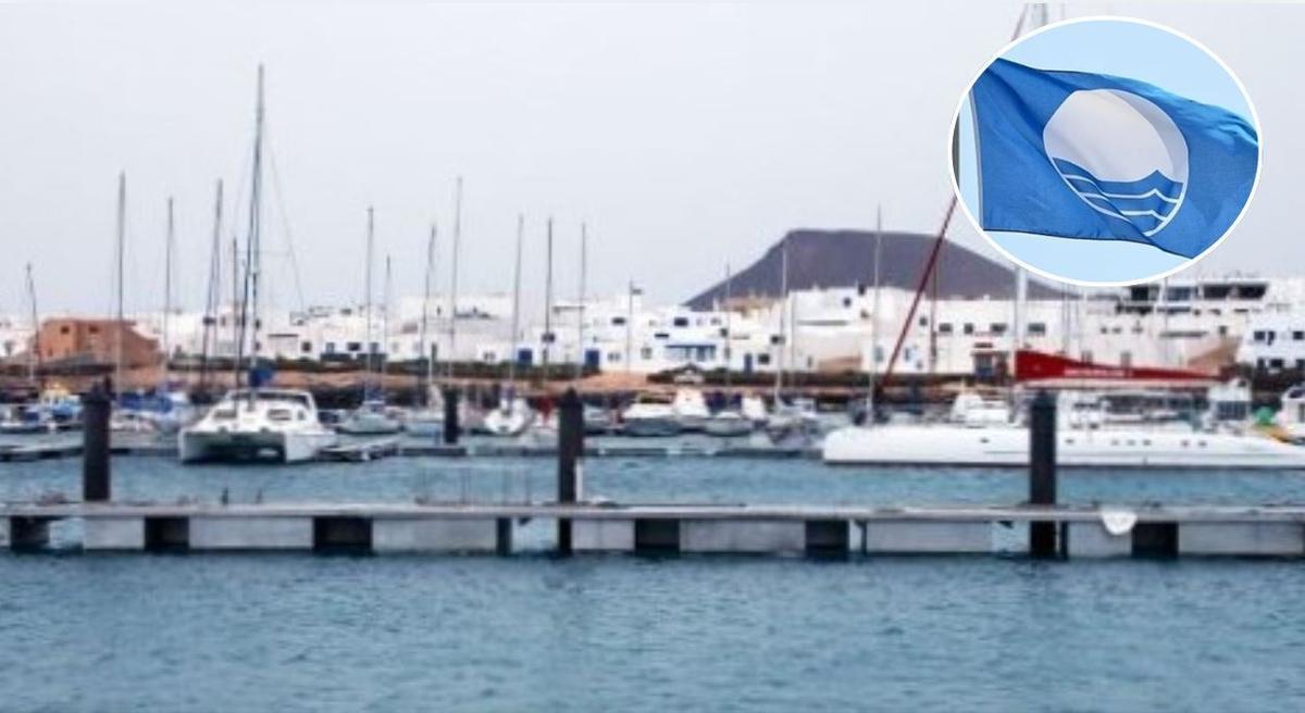 El Puerto de Caleta del Sebo, en La Graciosa, consigue su primera Bandera Azul en 2026