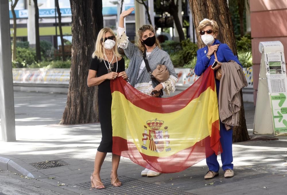 Un millar de coches protestan contra el Gobierno en la manifestación de Vox