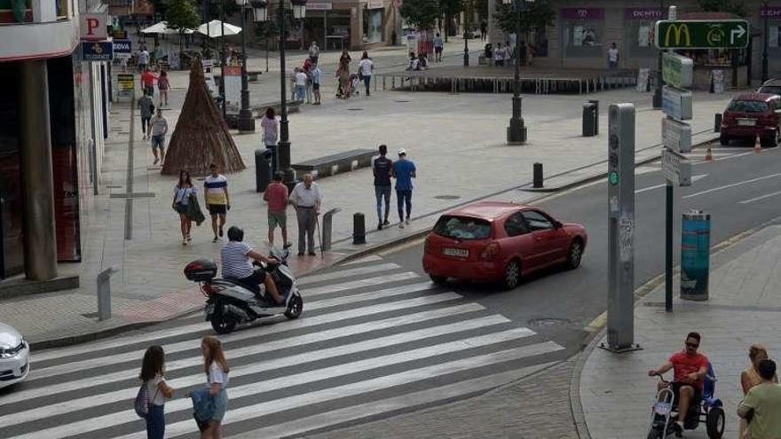 La Plaza de Galicia se someterá a obras de humanización. // Noé Parga