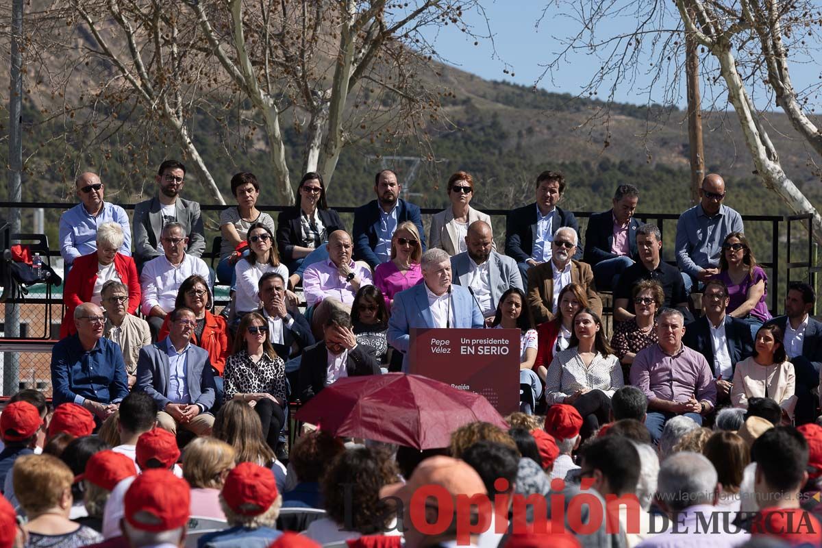 Presentación de José Vélez como candidato del PSOE a la presidencia de la Comunidad