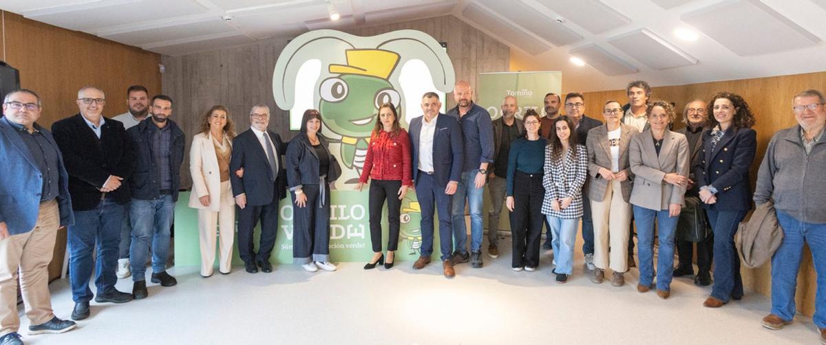 Jornada de presentación ayer de la marca O grilo verde, la identidad elegida para la denominación del proyecto. | FIRMA