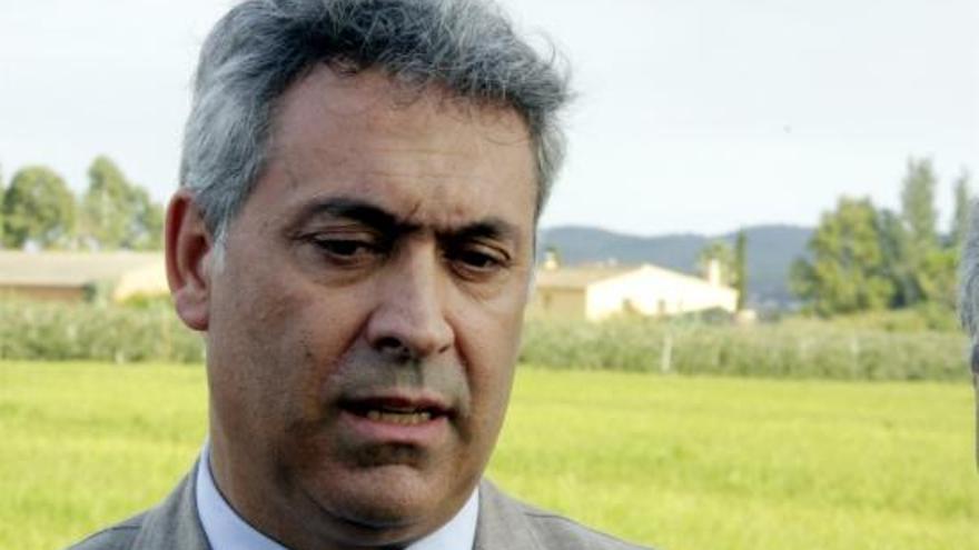 El conseller d&#039;Agricultura, Jordi Ciuraneta, a Palau-sator.