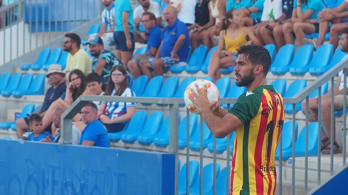 En imagen el jugador del CD Castellón, Salva Ruiz.