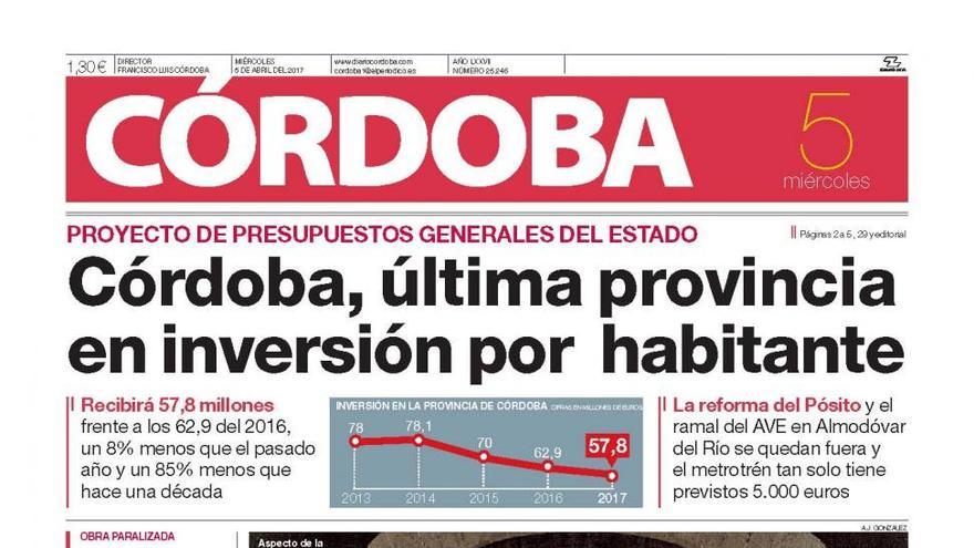 La portada de CÓRDOBA