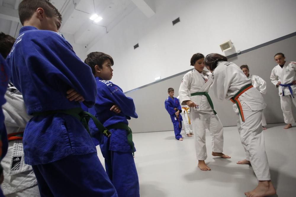 Los niños del campus de verano de judo del Quirina