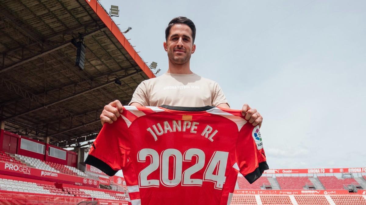 Juanpe, jugador del Girona hasta 2024