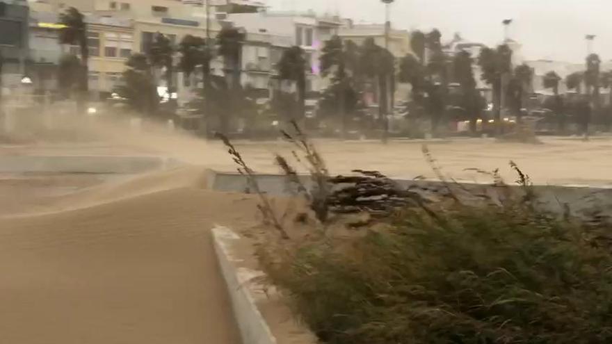 Temporal de viento en la Malva-rosa este domingo