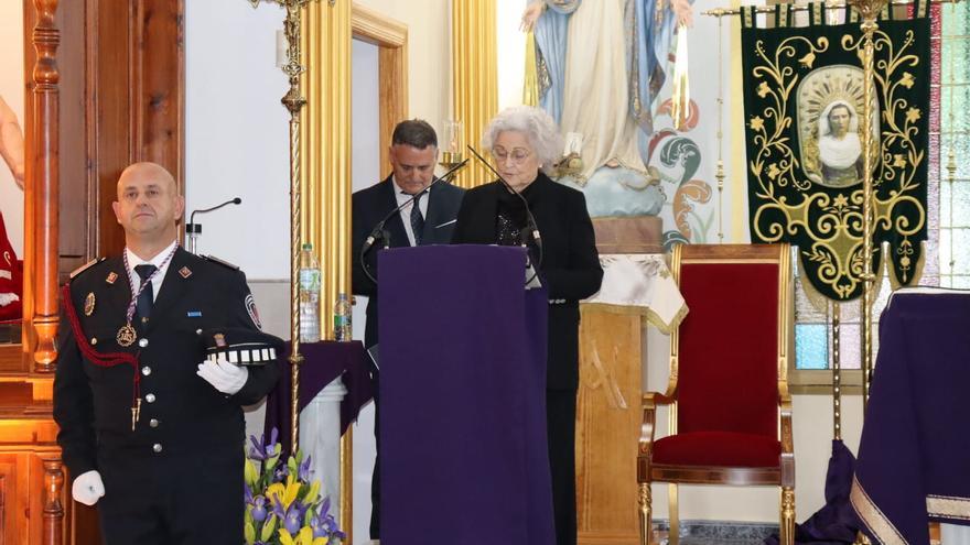 La pregonera de la Semana Santa de La Hoya reivindica en su discurso el Trasvase &quot;pese a quien le pese&quot;