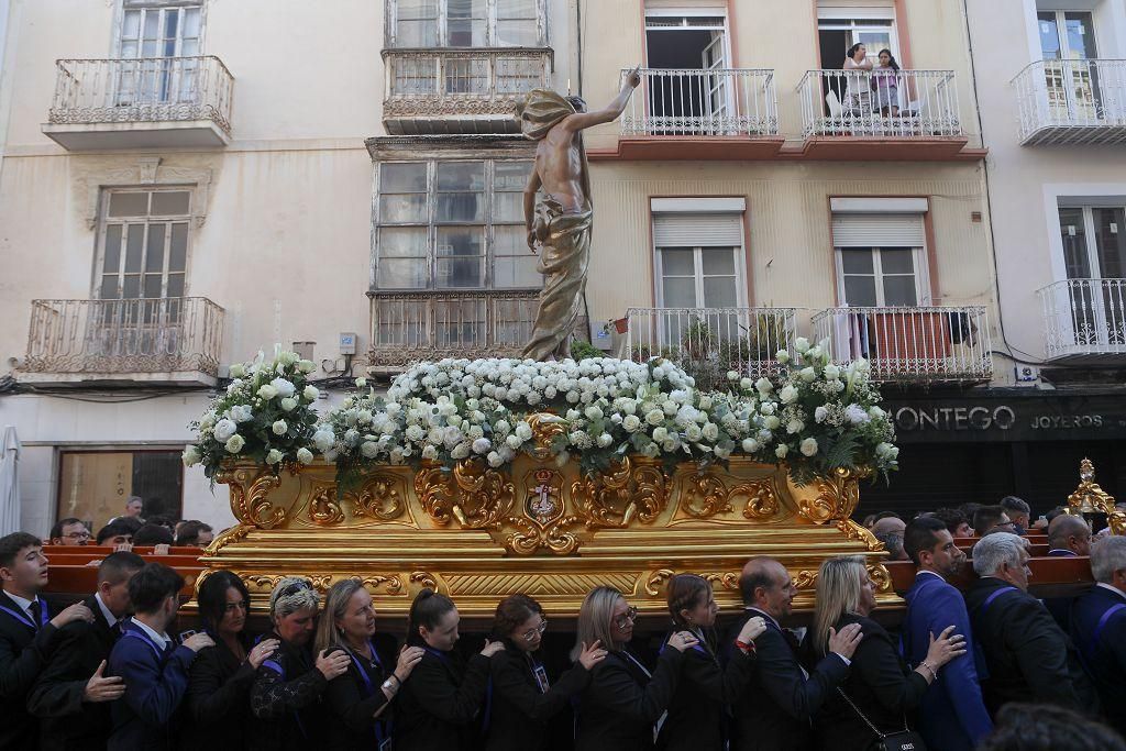 Procesión Extraordinaria del Resucitado en Cartagena por su 80 aniversario