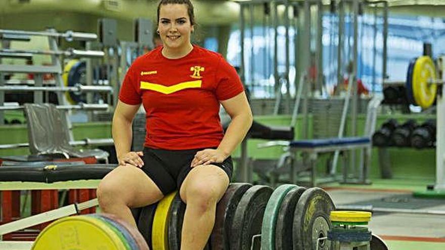 Irene Blanco, en la sala de entrenamientos del Centro de Alto Rendimiento de Madrid.