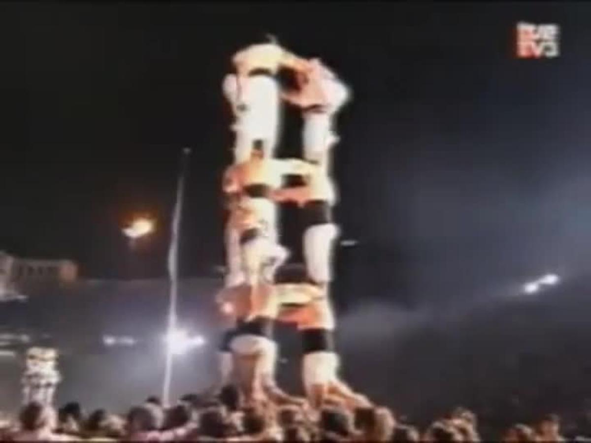 Los JJ.OO de Barcelona 92. Ceremonia inaugural. Els castellers.