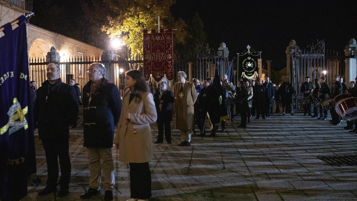 Representantes de la Semana Santa de Zamora y los músicos