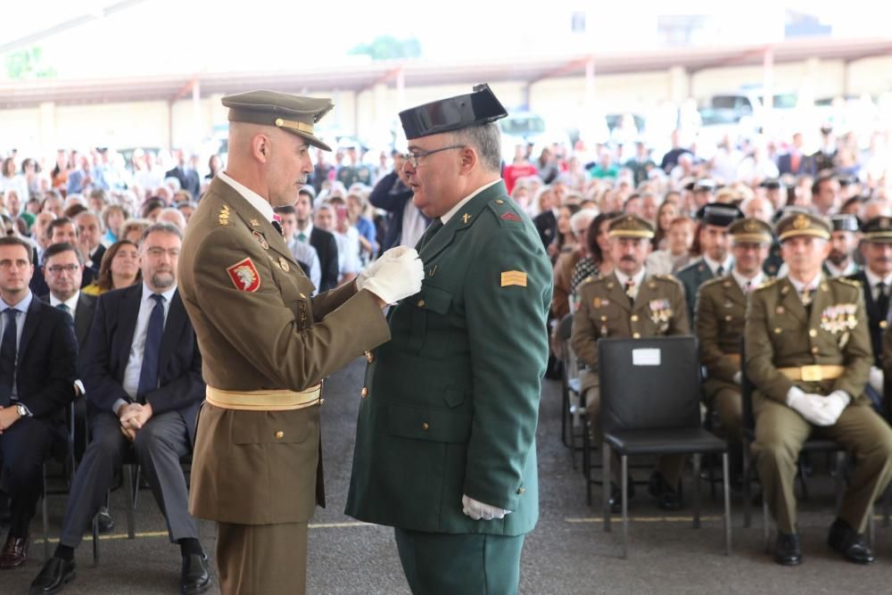 Actos del Día de la Hispanidad en la comandancia de la Guardia Civil de Gijón