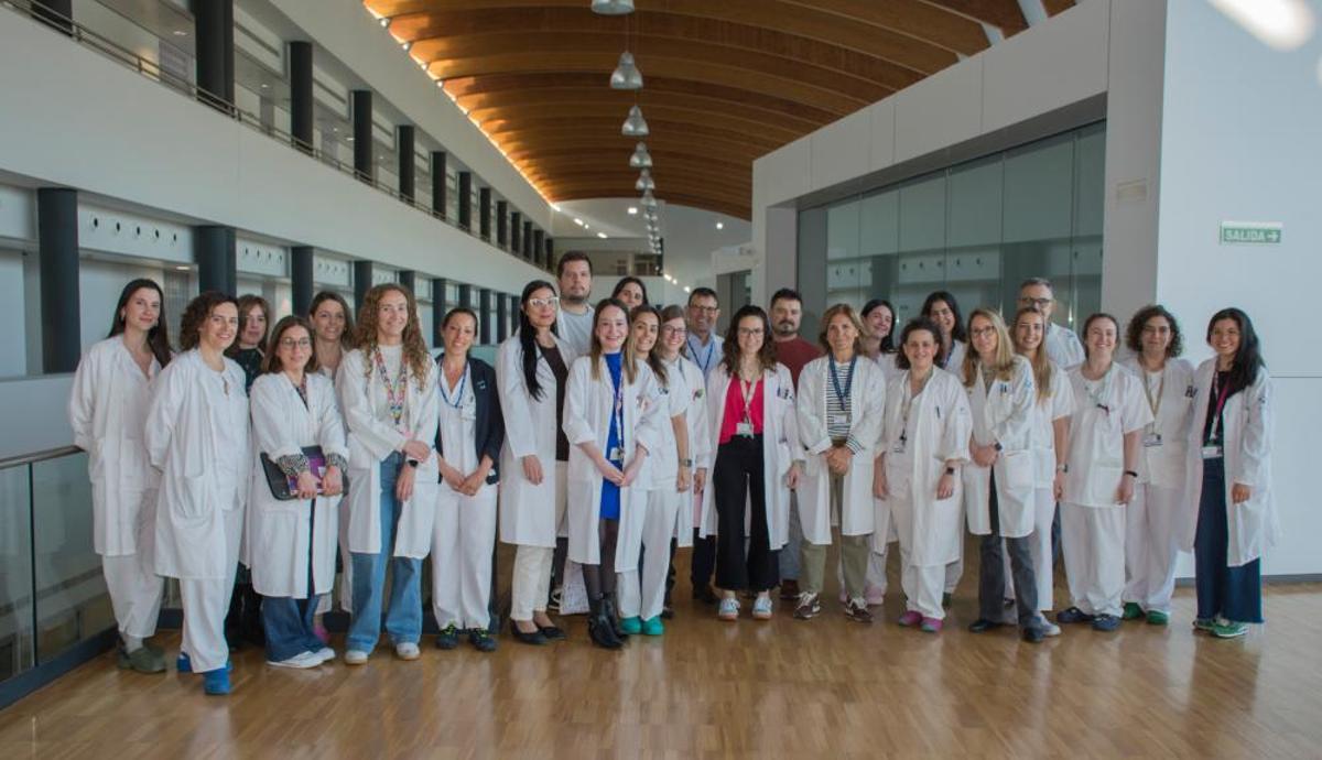 Profesionales del área de Obstetricia del HUCA.