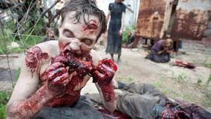 Uno de los ya muy populares zombis de la serie ’The Walking Dead’.