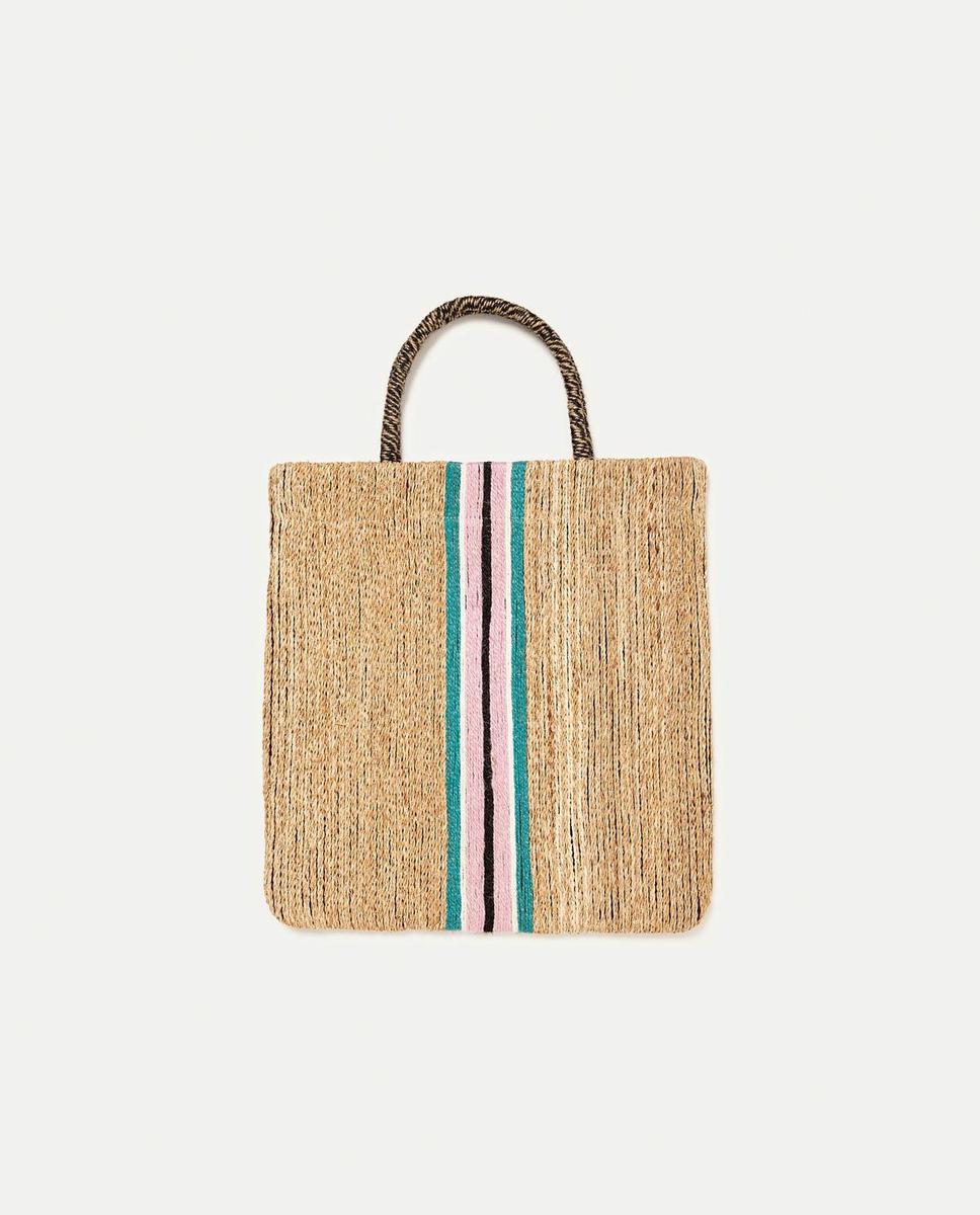 Bolsa fibra natural, Zara