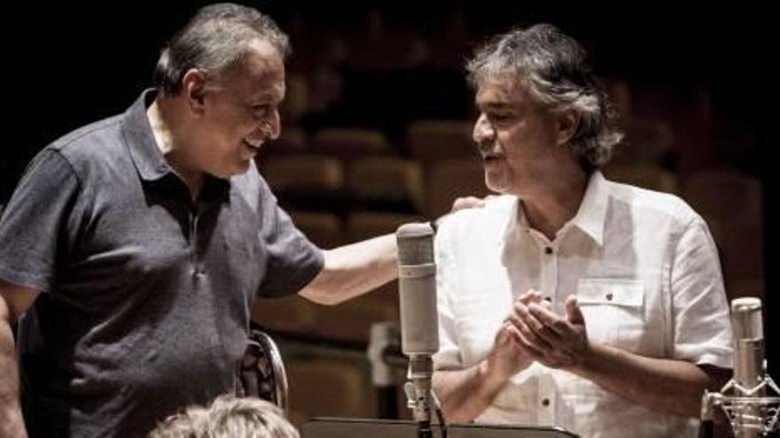 Zubin Mehta y Andrea Bocelli y graban &quot;Turandot&quot; en Les Arts