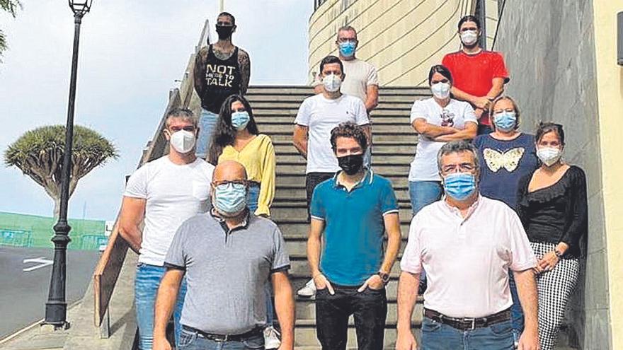 Profesorado de las Escuelas Artísticas Municipales de la Villa de Moya.