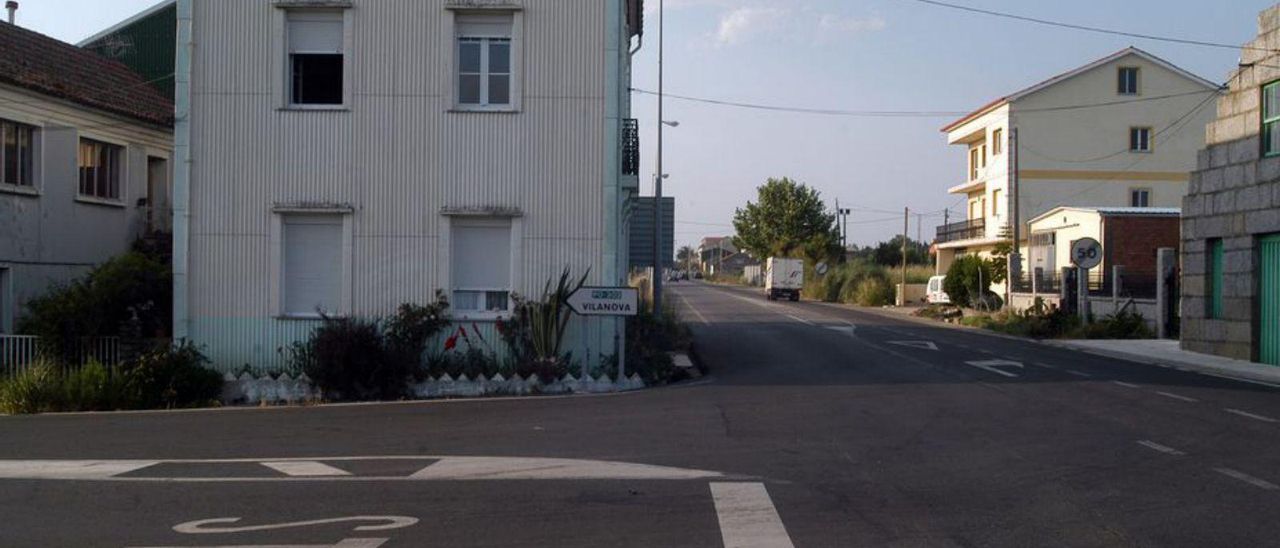 Cruce de La Molinera, en Vilanova de Arousa.