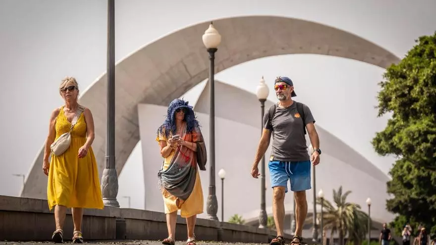 Ola de calor en Santa Cruz de Tenerife