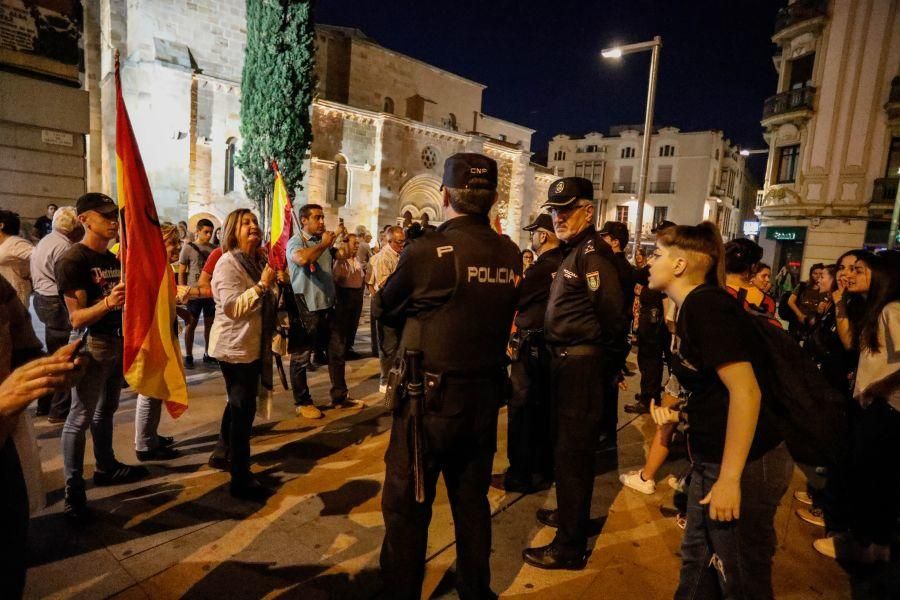 Enfrentamientos en la concentración de Zamora