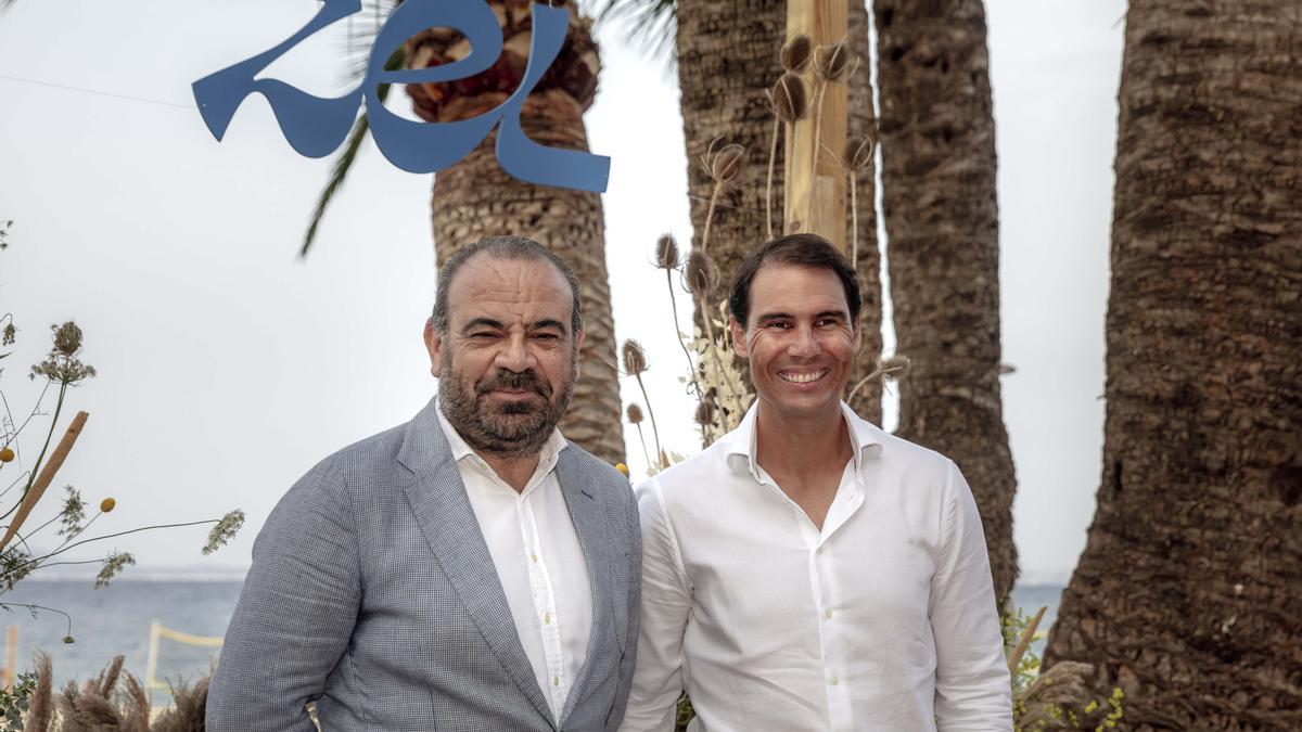 Gabriel Escarrer y Rafa Nadal en su hotel Zel Mallorca.