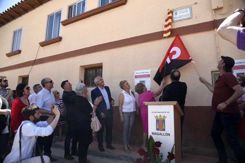 Magallón rinde homenaje a Elisa Garrido, miembro de la Resistencia