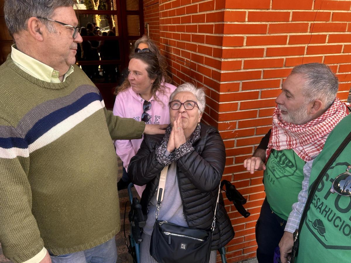 Antonia Mayol, una de las residentes de la vivienda que iba a ser desahuciada en Alcantarilla