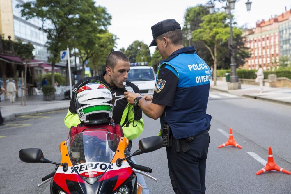 Control de alcoholemia de la Policía de Oviedo