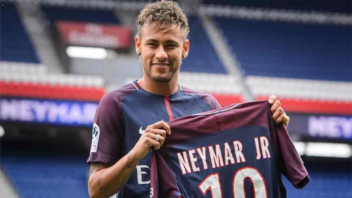 Neymar fue presentado como jugador del PSG el 4 de agosto de 2017