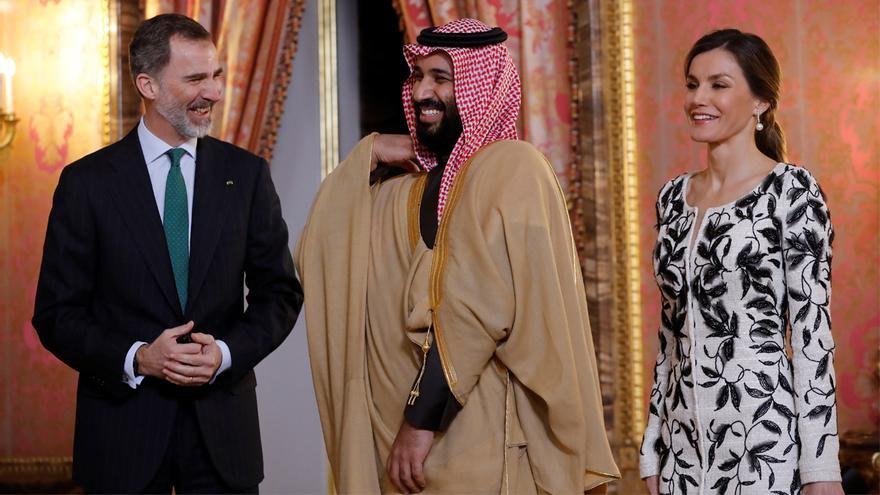 Felipe VI recibe en Zarzuela al príncipe heredero saudí, Mohamed Bin Salman