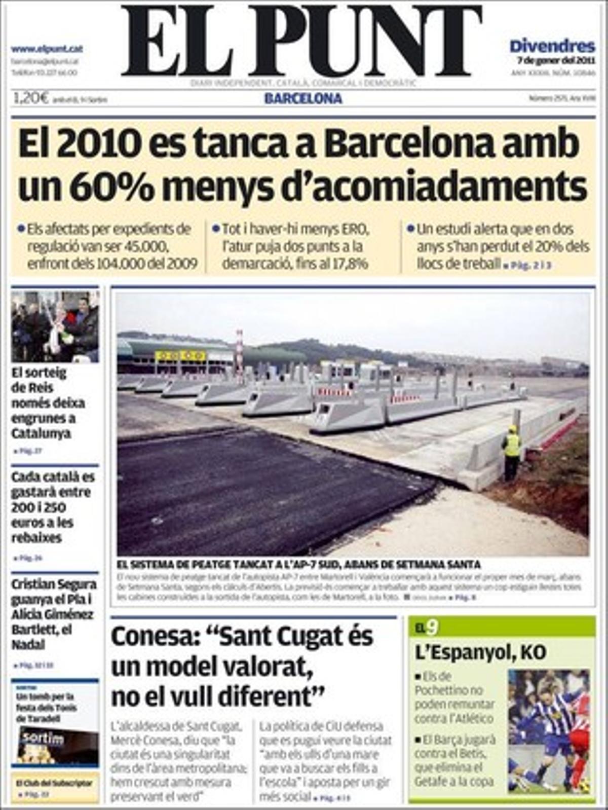 ’El Punt’ destaca també que els socis europeus competiran aquest 2011 per col·locar un bilió d’euros de deute.