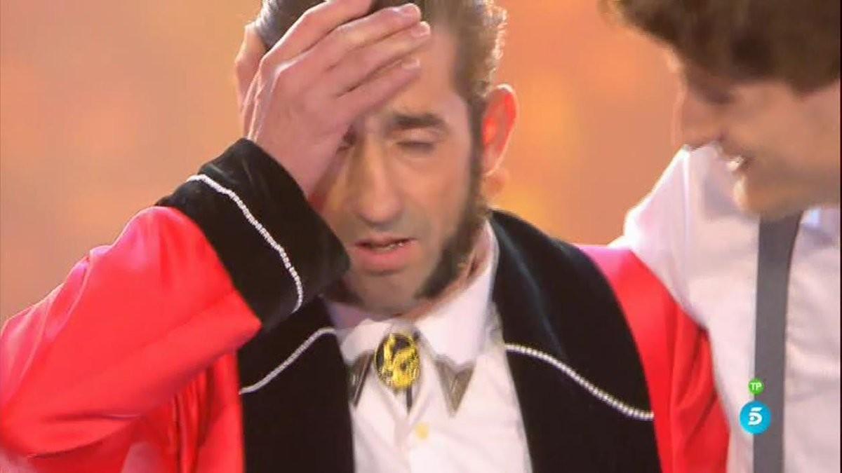 La cara de El Tekila al saberse ganadora de la final de 'Got Talent'.