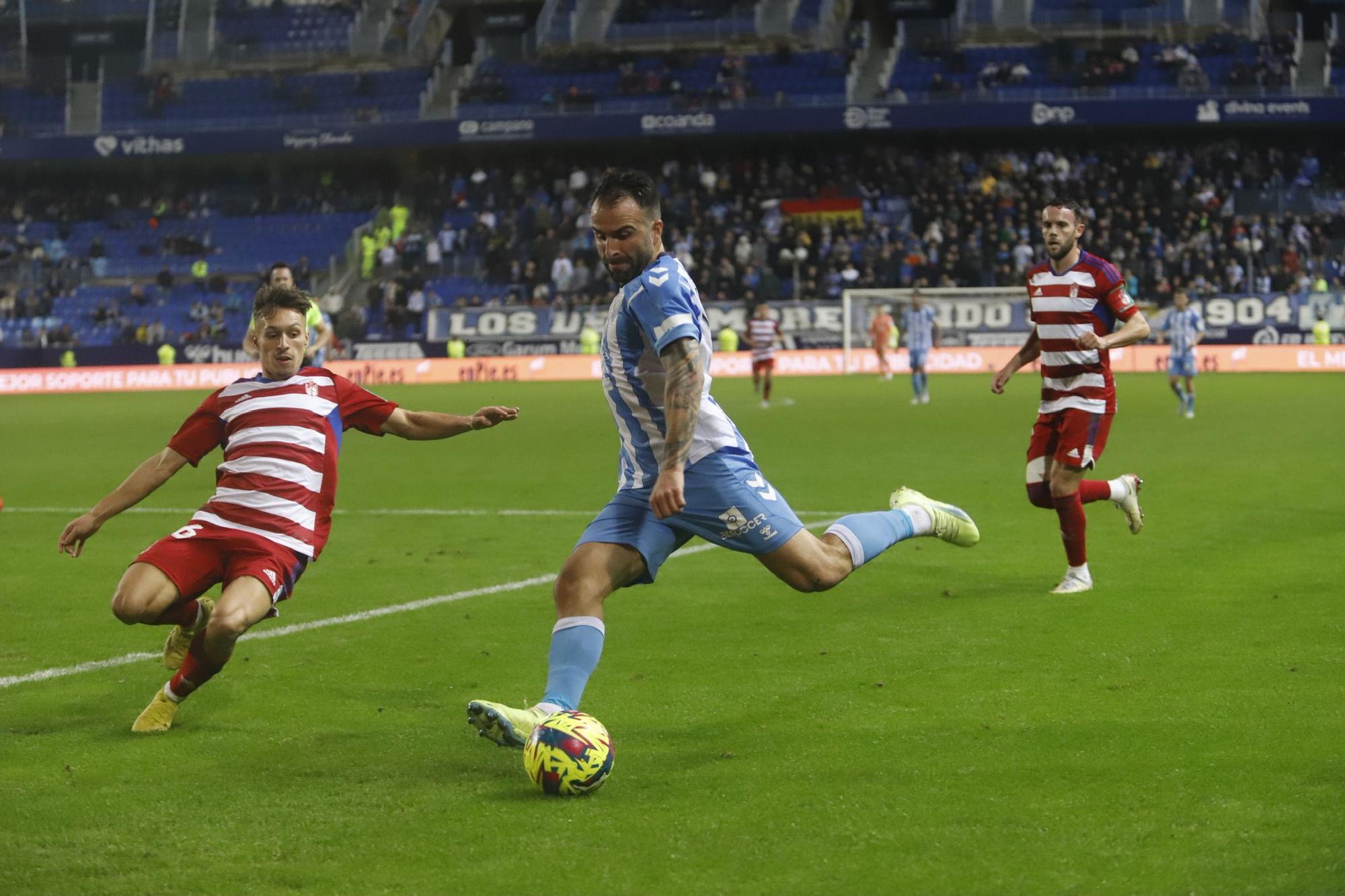 El Málaga CF - Granada CF, en imágenes