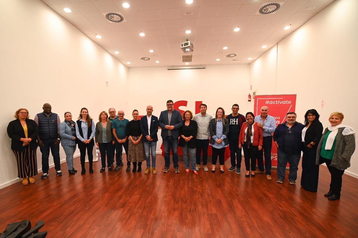 Candidatura del PSOE al Ayuntamiento de San Bartolomé en las elecciones de mayo 2023.