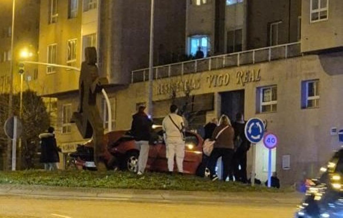 Perspectiva a pie de calle del accidente.