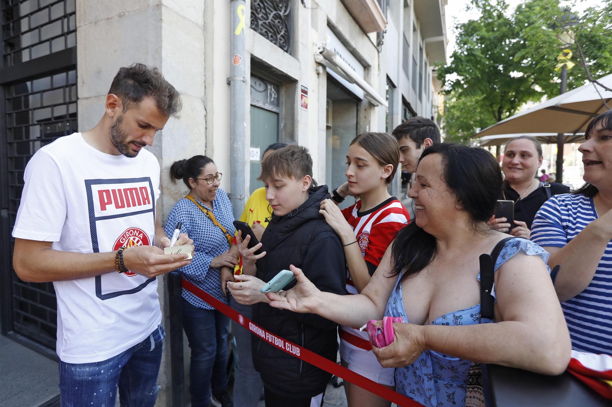 Inauguració de la botiga del Girona FC