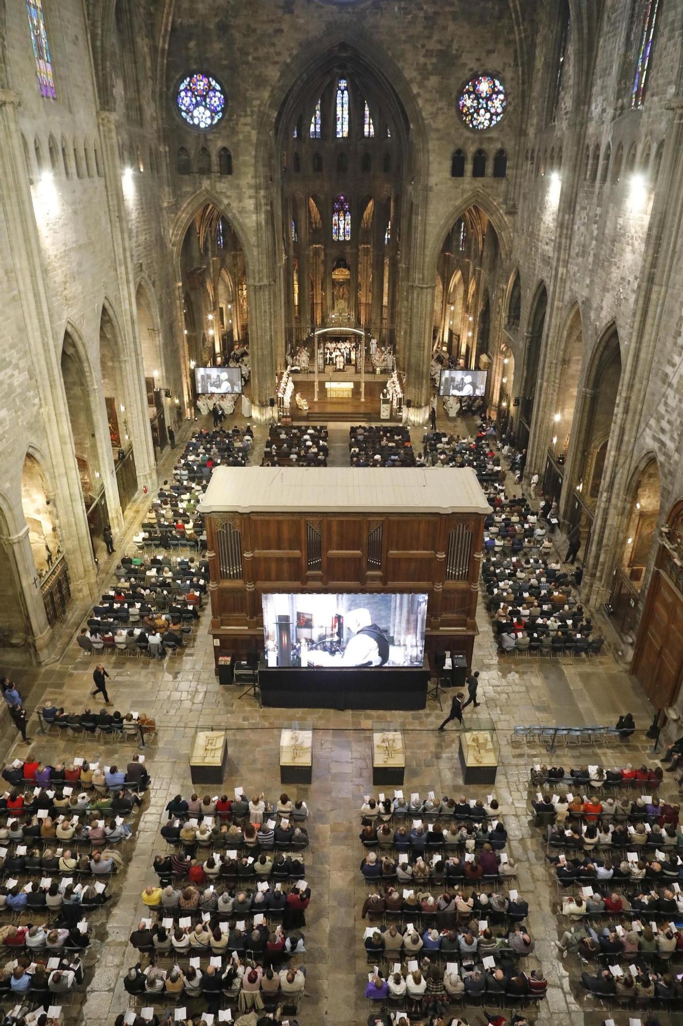Ordenació d'Octavi Vila com a nou bisbe de Girona,