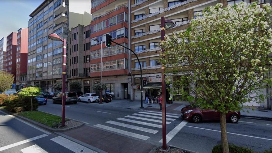 Vista de un tramo de la avenida Alcalde Portanet de Vigo.