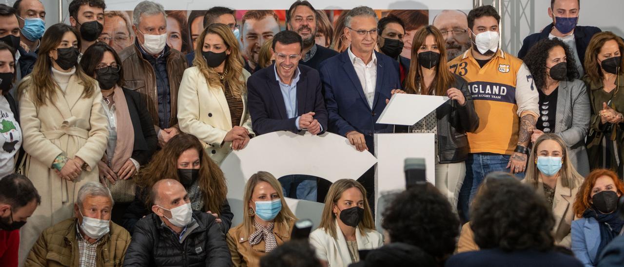 Los alcaldes de Villanueva y Don Benito, durante la celebración de la fusión.