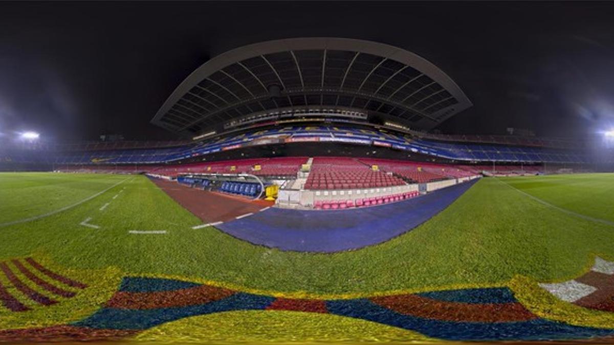 Imagen panorámica del Camp Nou