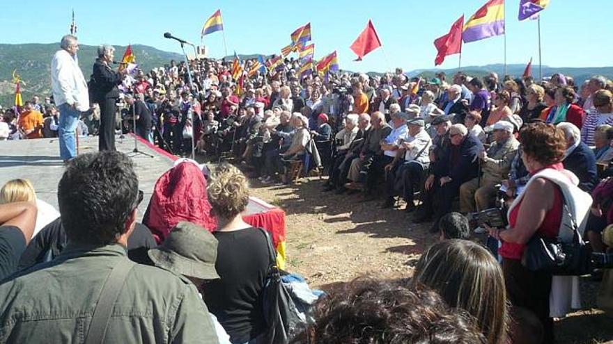 Acto de ayer en Santa Cruz de Moya.