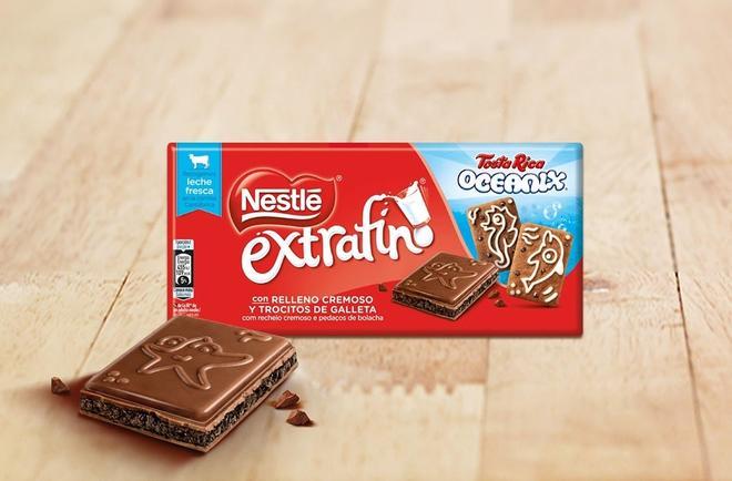 El nuevo Nestlé Extrafino relleno de galleta Tosta Rica Oceanix